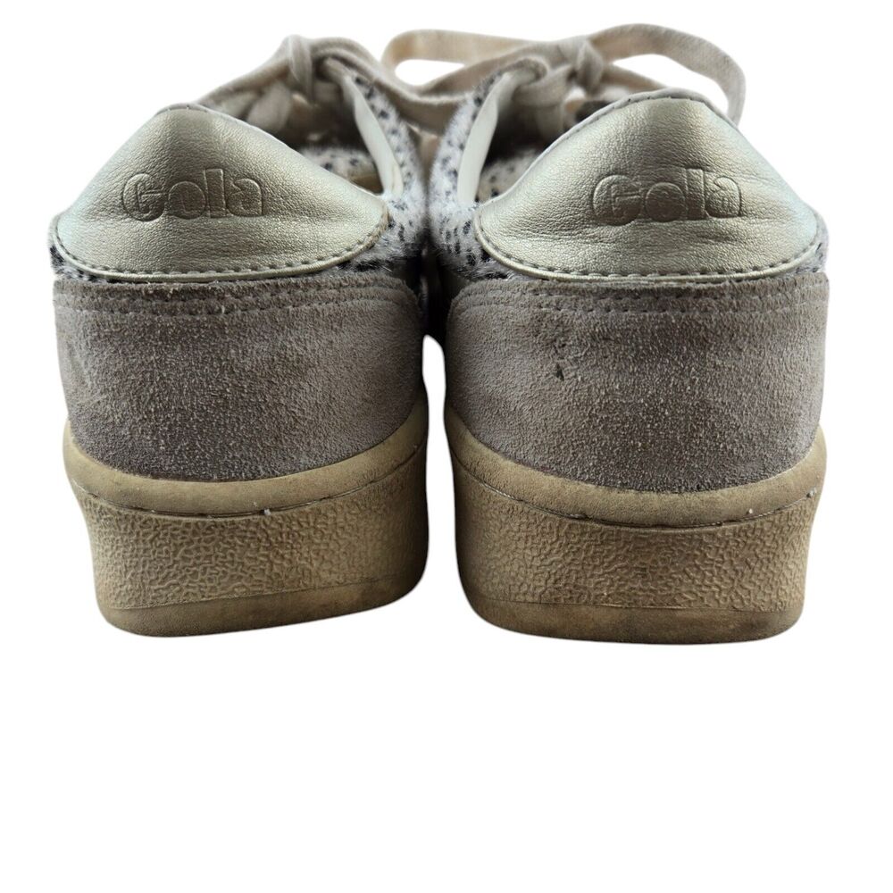 Gola Sneakers Womens 9 Grandslam Savanna Animal Print Low Top White Gray Silver - Picture 7 of 11